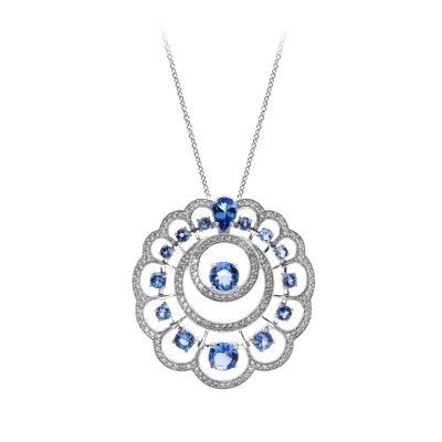 Ожерелье с бриллиантами и танзанитами «Северное созвездие» La Nordica (арт.39-12-T000-07367)