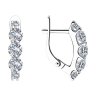 Серьги из серебра с фианитами (Арт.94023498)