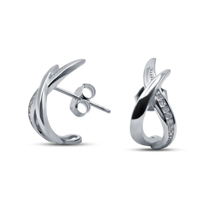 Серьги Серебряные крылья (Арт.022027852_kubcirkonii)