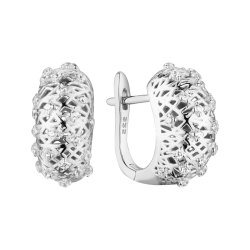 Серьги из серебра с фианитом (Арт.fa-e02318-x-w-x-x-w)