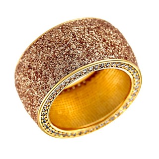 Кольцо с фианитами «Universe Spark» из серебра, бренд Fresh Jewelry (арт.Gl-R01757-X-L-G-X-W)