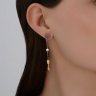 Серьги из золота с корундами и фианитами (Арт.0200524)