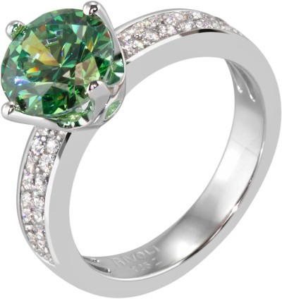 Кольцо с кубическим цирконием «Love Story Emerald» серебро Rivoli (арт.FNR-3-8-SWR-7-S)