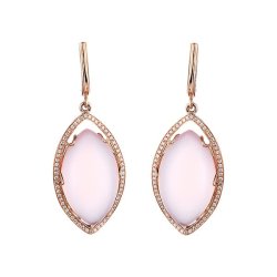 Серьги из золота с бриллиантом и кварцем (Арт.e01519rq4rt_sr_rq_pink)