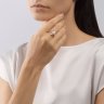 Кольцо золотое пробы 585 с жемчугом (Арт.791237)