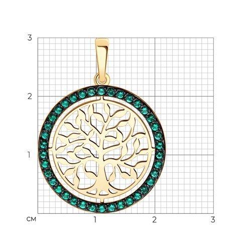 Подвеска золотая пробы 585 (Арт.732866)