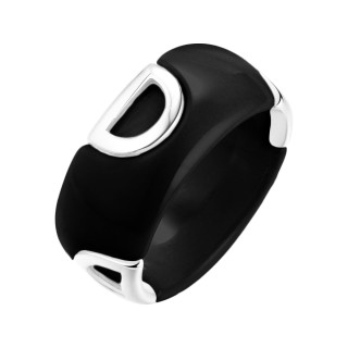 Кольцо с керамикой и серебром Fresh Ceramic от Fresh Jewelry (арт.TC-R01342-B-W-X-X-X)