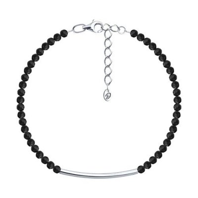 Браслет из серебра с шпинелью (Арт.94-350-00216-1)
