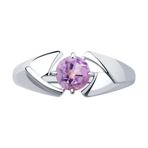 Кольцо из серебра с аметистом (Арт.92011603)