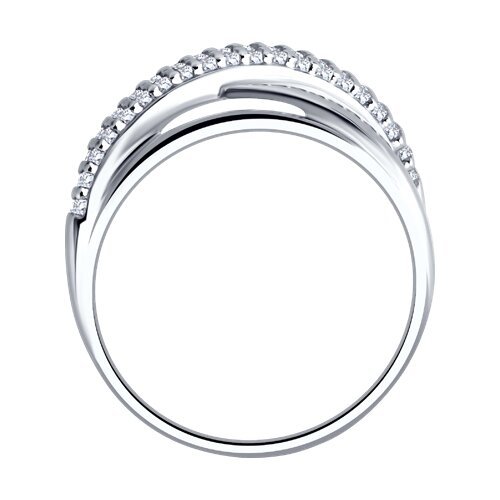 Кольцо из серебра с фианитами (Арт.94014850)
