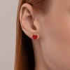 Серьги из серебра с эмалью «Игрок сердца» Соколов (арт.94026459)