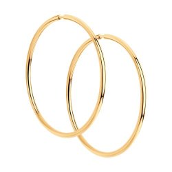 Серьги из золоченого серебра (Арт.93-124-01395-1)