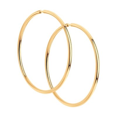 Серьги из золоченого серебра (Арт.93-124-01395-1)