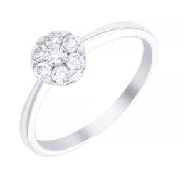 Кольцо из белого золота с бриллиантом (Арт.r37945a-6_wg)