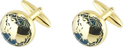 Запонки из ювелирного сплава с эмалью (Арт.6-c-1022-11-e)