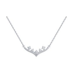 Колье из серебра с фианитами (Арт.94-170-00858-1)