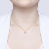 Подвеска из золочёного серебра с фианитом (Арт.93030280)
