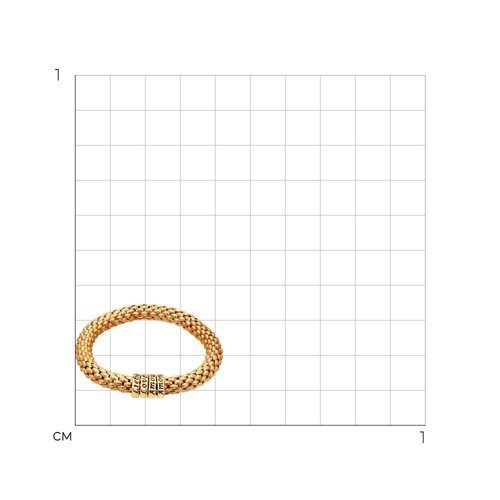 Позолоченный серебряный браслет с эмалью (Арт.93050015)