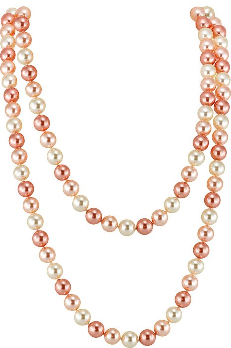 Ожерелье из серебра с жемчугом (Арт.18l-12-3-14)