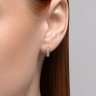 Серьги из серебра с фианитами (Арт.94026444)