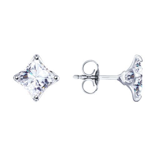 Серьги из серебра с фианитами (Арт.94-122-01643-1)