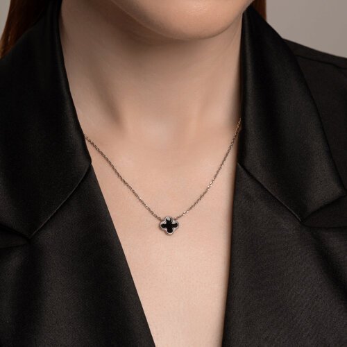 Колье из серебра с эмалью (Арт.94070970)