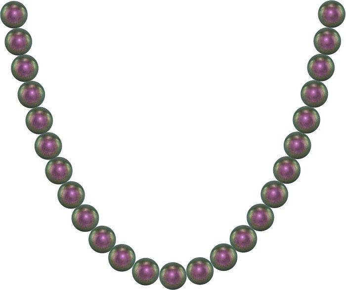 Ожерелье из серебра с жемчугом (Арт.80l-19)