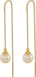Серьги из серебра с жемчугом (Арт.aas-11-8-5-g)