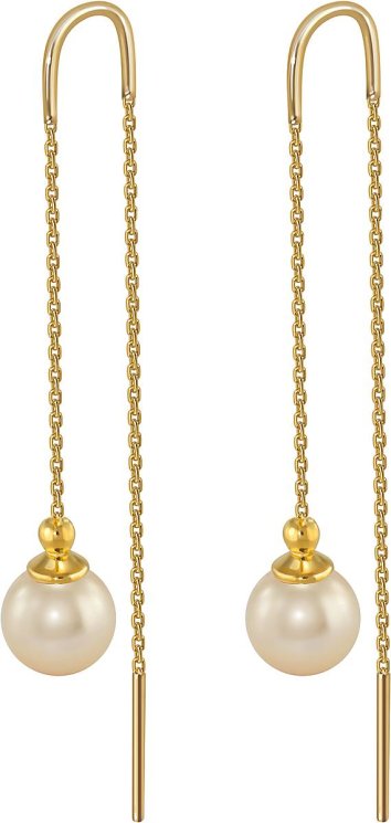 Серьги из серебра с жемчугом (Арт.aas-11-8-5-g)