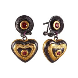 Серьги из серебра Element 47 BE52534_SR_GR_BJ