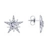 Серьги из серебра с фианитами (Арт.94022858)