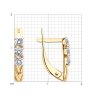 Серьги из золота с фианитами (Арт.027574)