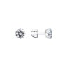 Серьги из серебра с фианитами (Арт.94025227)