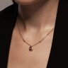 Колье золотое пробы 585 с аметистом (Арт.77-00016)