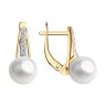 Серьги золотые пробы 585 с жемчугом (Арт.792355) Серьги золотые пробы 585 с жемчугом (Арт.792355)