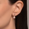 Серьги золотые пробы 585 с жемчугом (Арт.792355) Серьги золотые пробы 585 с жемчугом (Арт.792355)