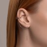 Серьга из белого золота с бриллиантами (Арт.7170009-3)