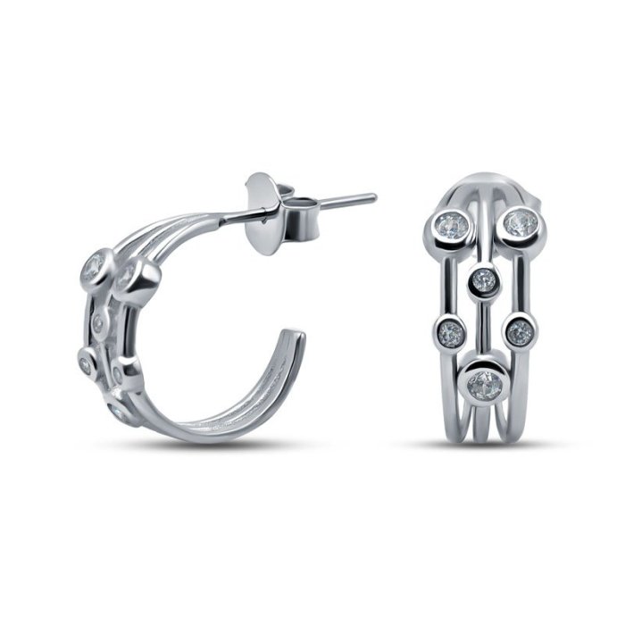 Серьги Серебряные крылья (Арт.022027853_kubcirkonii)