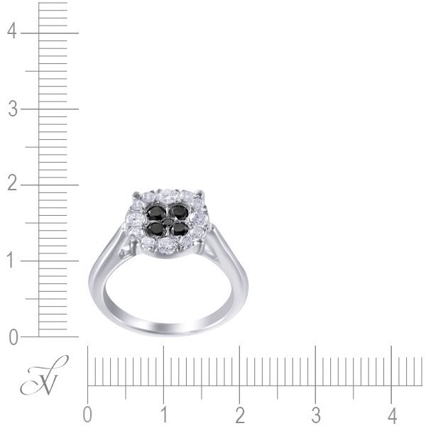 Кольцо из белого золота с бриллиантом (Арт.23437w_ko_db_wg)