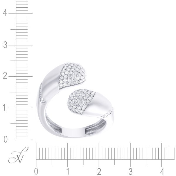 Кольцо из белого золота с бриллиантом (Арт.4882_wgdw_ko_wg)