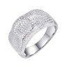 Кольцо с фианитами «Caviar Shine» серебро 925 Fresh Jewelry (арт.MP-R00590-X-W-X-X-W)