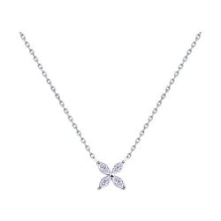 Колье из серебра с фианитами (Арт.94070176)
