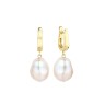 Серьги серебряные с жемчугом «Baroque Pearl» Fresh Jewelry (арт.PI-E450-12-X-L-PN-X-X)