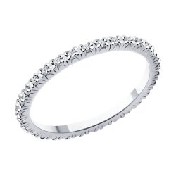 Кольцо из белого золота с бриллиантами (Арт.1012503-3)