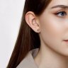 Серьги-пусеты из золота с бриллиантами (Арт.1020984)
