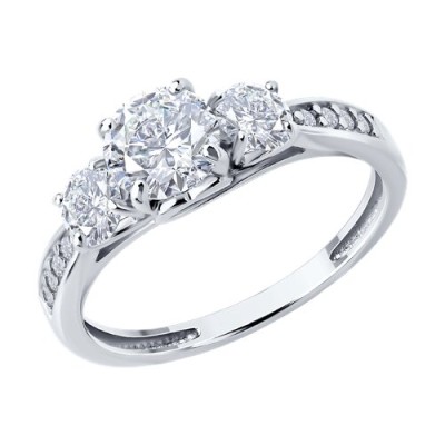 Кольцо из серебра с фианитом «Триумф сияния» Соколов (арт.94-110-02151-1)