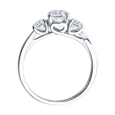 Кольцо из серебра с фианитом «Триумф сияния» Соколов (арт.94-110-02151-1)