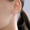 Серьги из серебра с фианитом «Искристый вальс» Соколов (арт.94-121-00043-1)