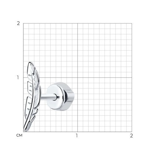 Серьга из серебра (Арт.94170203)