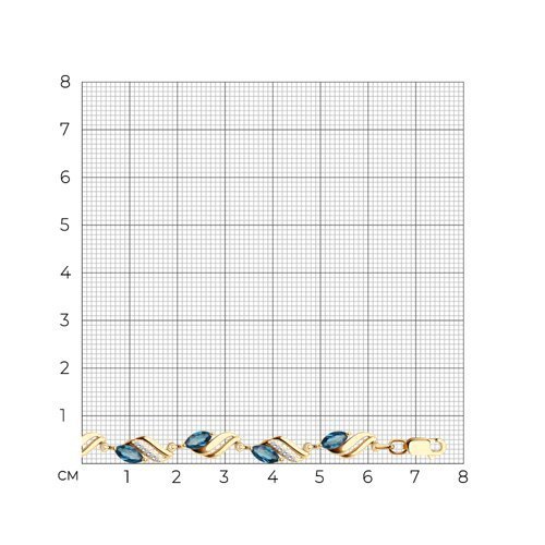 Браслет золотой пробы 585 (Арт.750191)